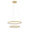 Suspension Redo Iconic, metal, matt gold, dimmable, LED CCT, 110W, 6654 lumens, 3000K/4000K, D.78 cm