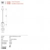 Suspension Redo Drop, metal, glass, chrome, LED, 6W, 420 lumens, warm white 3000K, D.11 cm