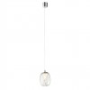 Suspension Redo Drop, metal, glass, chrome, LED, 6W, 420 lumens, warm white 3000K, D.11 cm
