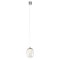 Suspension Redo Drop, metal, glass, chrome, LED, 6W, 420 lumens, warm white 3000K, D.11 cm