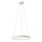 Pendant lamp Redo Vance, metal, glossy white, dimmable, LED CCT, 35W+35W, 3770 lumens, 2700K/4000K/5000K, D.65 cm