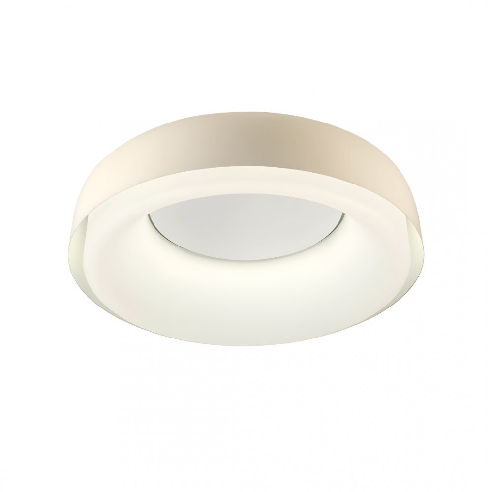 Ceiling lamp Redo Dip, metal, glossy beige, LED CCT, 30W, 2091 lumens, 2700K/3000K/4000K/5000K/6500K, D.49 cm