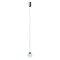 Suspension Redo Irides, metal, glass, sand black/dichroic, LED, 3W, 209 lumens, warm white 3000K, D.10 cm
