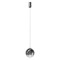 Suspension Redo Irides, metal, glass, sand black/gradient smoke, LED, 7W, 568 lumens, warm white 3000K, D.20 cm