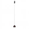 Suspension Redo Irides, metal, glass, sand black/gradient coffee, LED, 3W, 209 lumens, warm white 3000K, D.10 cm