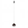 Suspension Redo Irides, metal, glass, sand black/gradient coffee, LED, 5W, 404 lumens, warm white 3000K, D.15 cm