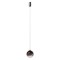 Suspension Redo Irides, metal, glass, sand black/gradient coffee, LED, 5W, 404 lumens, warm white 3000K, D.15 cm