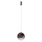 Suspension Redo Irides, metal, glass, sand black/gradient coffee, LED, 10W, 645 lumens, warm white 3000K, D.25 cm