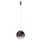 Suspension Redo Irides, metal, glass, sand black/gradient coffee, LED, 12W, 871 lumens, warm white 3000K, D.30 cm