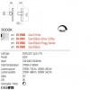 Wall lamp Redo Praxi, metal, matt black/silver coffee, dimmable, LED, 8,3W, 542 lumens, warm white 3000K, H.27 cm