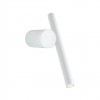Wall lamp Redo Praxi, metal, matt white, dimmable, LED, 8,3W, 542 lumens, warm white 3000K, H.27 cm