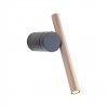 Wall lamp Redo Praxi, metal, matt black/silver coffee, dimmable, LED, 8,3W, 542 lumens, warm white 3000K, H.27 cm