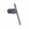 Wall lamp Redo Praxi, metal, matt black/foggy nickel, dimmable, LED, 8,3W, 542 lumens, warm white 3000K, H.27 cm