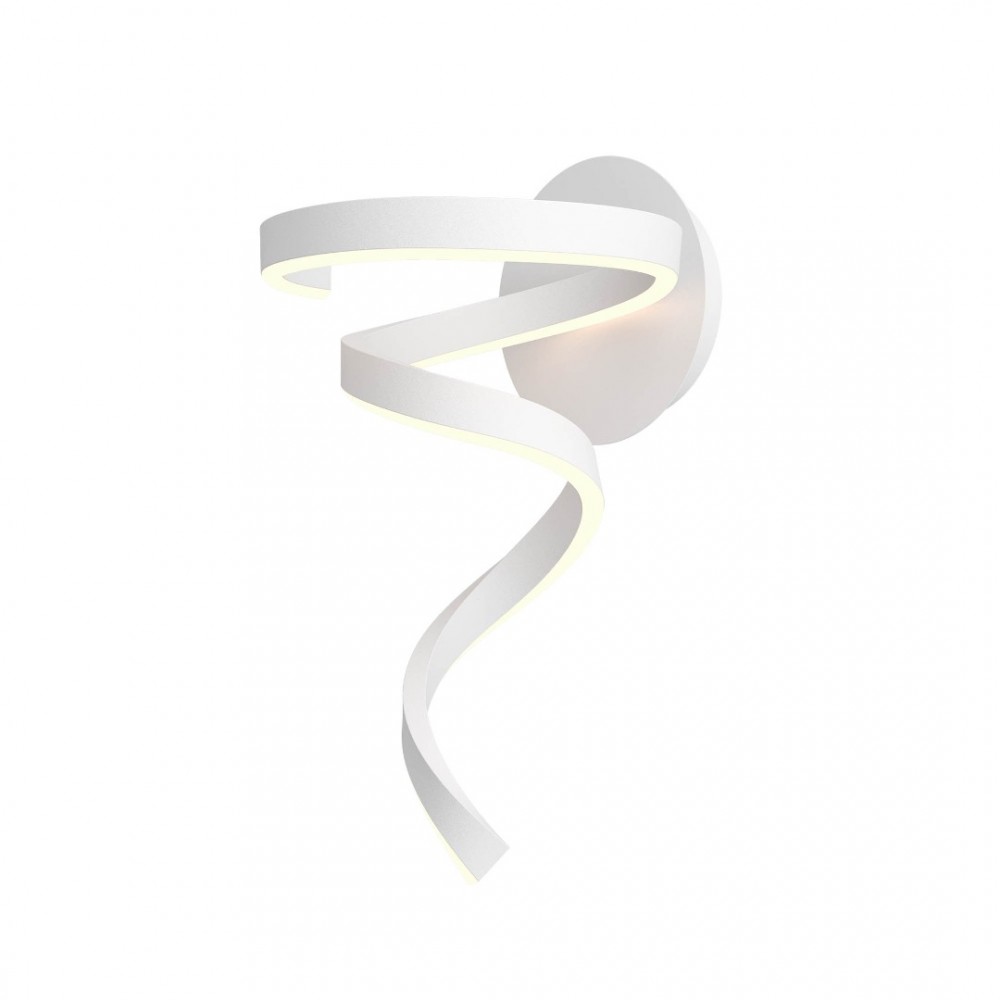 Wall lamp Redo Scroll, metal, sand white, dimmable, LED CCT, 15W, 850 lumens, 3000K/4000K/6000K, H.38 cm