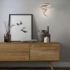 Wall lamp Redo Scroll, metal, matt bronze, dimmable, LED CCT, 15W, 850 lumens, 3000K/4000K/6000K, H.38 cm