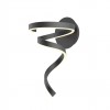 Wall lamp Redo Scroll, metal, sand black, dimmable, LED CCT, 15W, 850 lumens, 3000K/4000K/6000K, H.38 cm