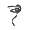 Wall lamp Redo Scroll, metal, sand black, dimmable, LED CCT, 15W, 850 lumens, 3000K/4000K/6000K, H.38 cm