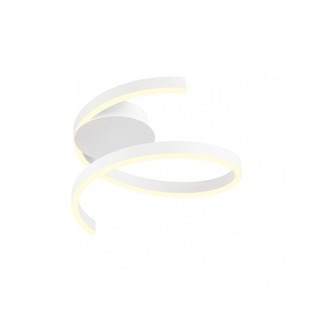 Ceiling lamp Redo Scroll, metal, sand white, dimmable, LED CCT, 27W, 1420 lumens, 3000K/4000K/6000K, D.40 cm