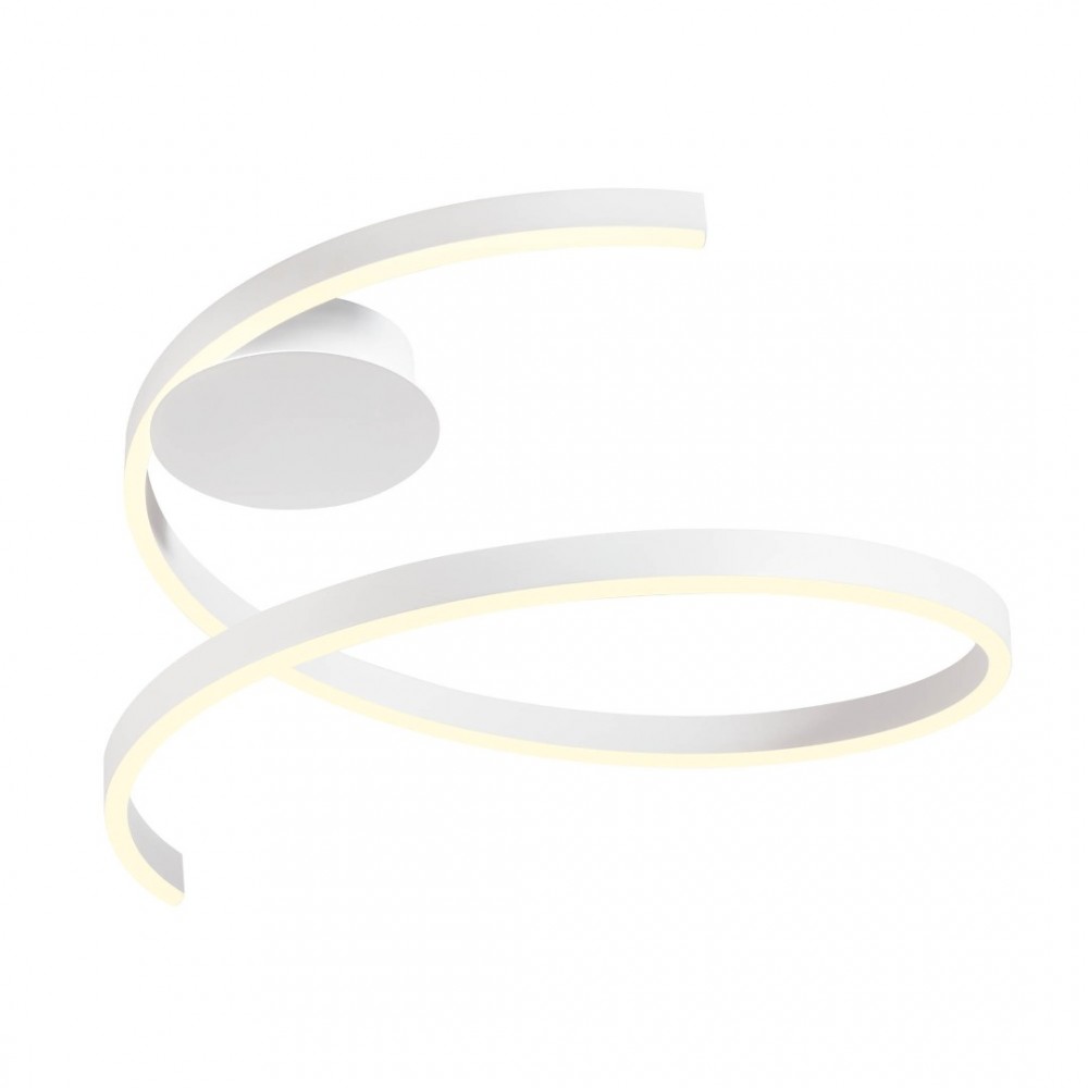 Ceiling lamp Redo Scroll, metal, sand white, dimmable, LED CCT, 38W, 1910 lumens, 3000K/4000K/6000K, D.60 cm