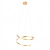 Suspension Redo Scroll, metal, matt bronze, dimmable, LED CCT, 38W, 1910 lumens, 3000K/4000K/6000K, D.60 cm