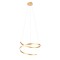 Suspension Redo Scroll, metal, matt bronze, dimmable, LED CCT, 38W, 1910 lumens, 3000K/4000K/6000K, D.60 cm