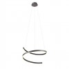 Suspension Redo Scroll, metal, sand black, dimmable, LED CCT, 38W, 1910 lumens, 3000K/4000K/6000K, D.60 cm