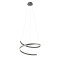 Suspension Redo Scroll, metal, sand black, dimmable, LED CCT, 38W, 1910 lumens, 3000K/4000K/6000K, D.60 cm
