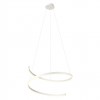Suspension Redo Scroll, metal, sand white, dimmable, LED CCT, 46W, 2182 lumens, 3000K/4000K/6000K, D.75 cm
