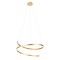 Suspension Redo Scroll, metal, matt bronze, dimmable, LED CCT, 46W, 2182 lumens, 3000K/4000K/6000K, D.75 cm