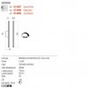 Wall lamp Redo Nikos, metal, matt gold, LED, 2X5W, 507 lumens, warm white 3000K, H.58 cm