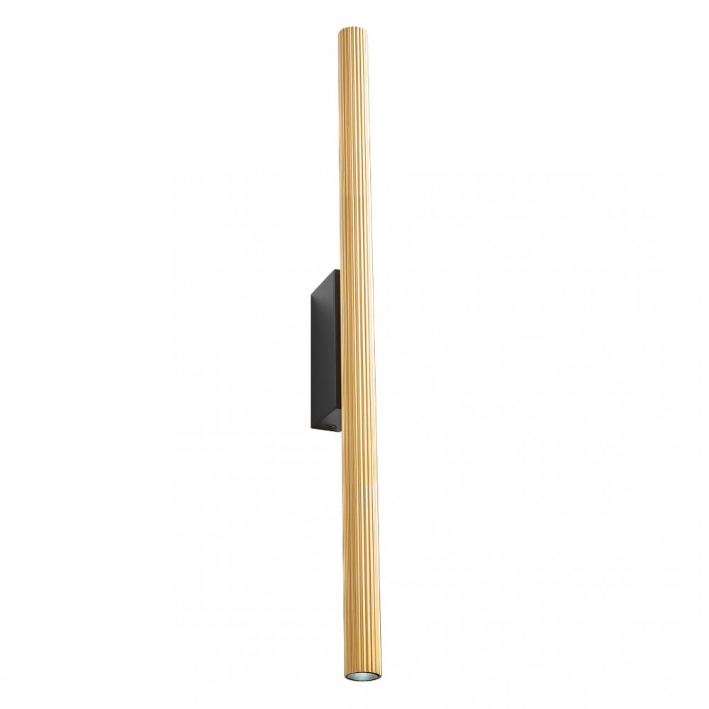 Wall lamp Redo Nikos, metal, matt gold, LED, 2X5W, 507 lumens, warm white 3000K, H.58 cm