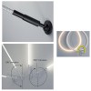 Linear lighting system Redo Freedom 360, metal, sand white, dimmable, LED, 45W, 1650 lumens, warm white 3000K, L.500 cm