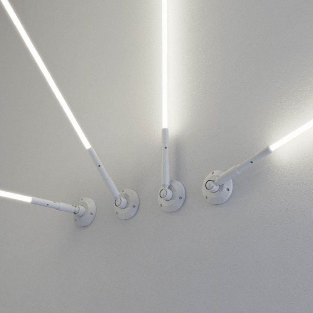 Linear lighting system Redo Freedom 360, metal, sand white, dimmable, LED, 45W, 1673 lumens, neutral white 4000K, L.500 cm