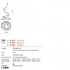 Table lamp Redo Scroll, metal, sand black, dimmable, LED CCT, 19W, 1050 lumens, 3000K/4000K/6000K, H.46 cm