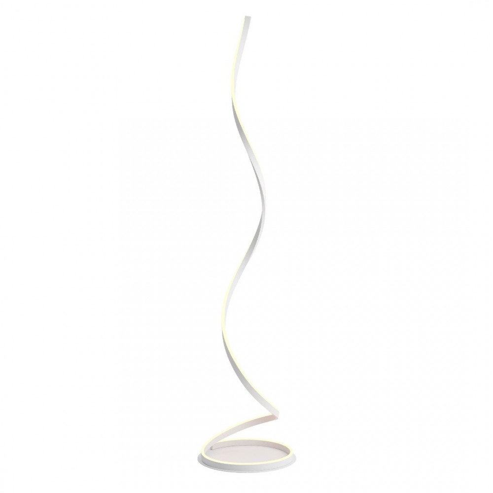 Floor lamp Redo Scroll, metal, sand white, dimmable, LED CCT, 30W, 1650 lumens, 3000K/4000K/6000K, H.170 cm