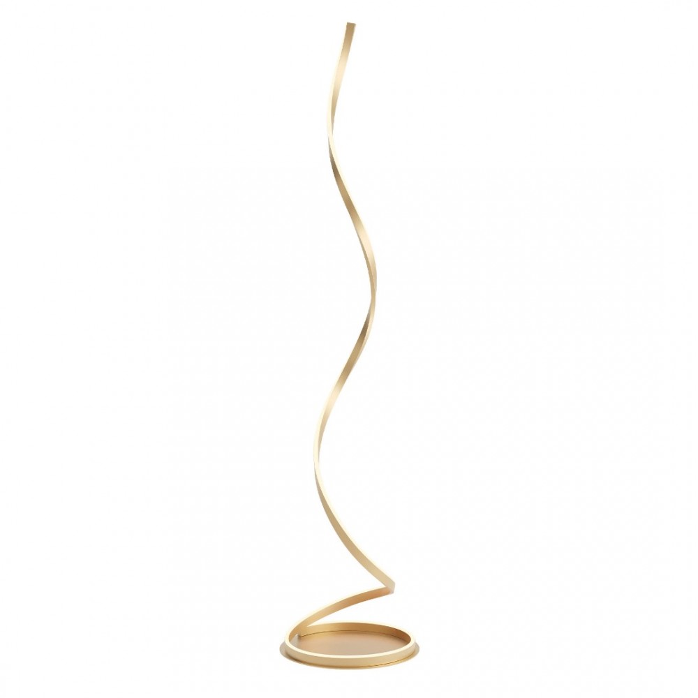 Floor lamp Redo Scroll, metal, matt bronze, dimmable, LED CCT, 30W, 1650 lumens, 3000K/4000K/6000K, H.170 cm