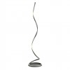 Floor lamp Redo Scroll, metal, sand black, dimmable, LED CCT, 30W, 1650 lumens, 3000K/4000K/6000K, H.170 cm