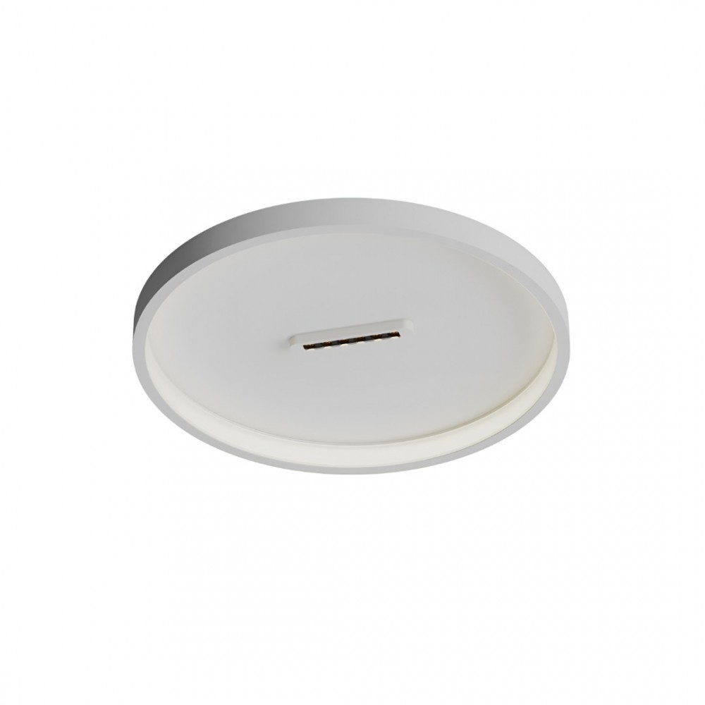 Ceiling lamp Redo Button, metal, sand white, dimmable, LED CCT, 40W, 2853 lumens, warm white 2700K/3000K, D.42 cm