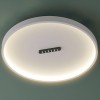 Ceiling lamp Redo Button, metal, sand white, dimmable, LED CCT, 40W, 2853 lumens, warm white 2700K/3000K, D.42 cm
