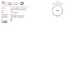 Ceiling lamp Redo Button, metal, sand white, dimmable, LED CCT, 47W, 3519 lumens, warm white 2700K/3000K, D.51 cm