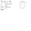 Ceiling lamp Redo Button, metal, sand black, dimmable, LED CCT, 52W, 4003 lumens, warm white 2700K/3000K, D.61 cm