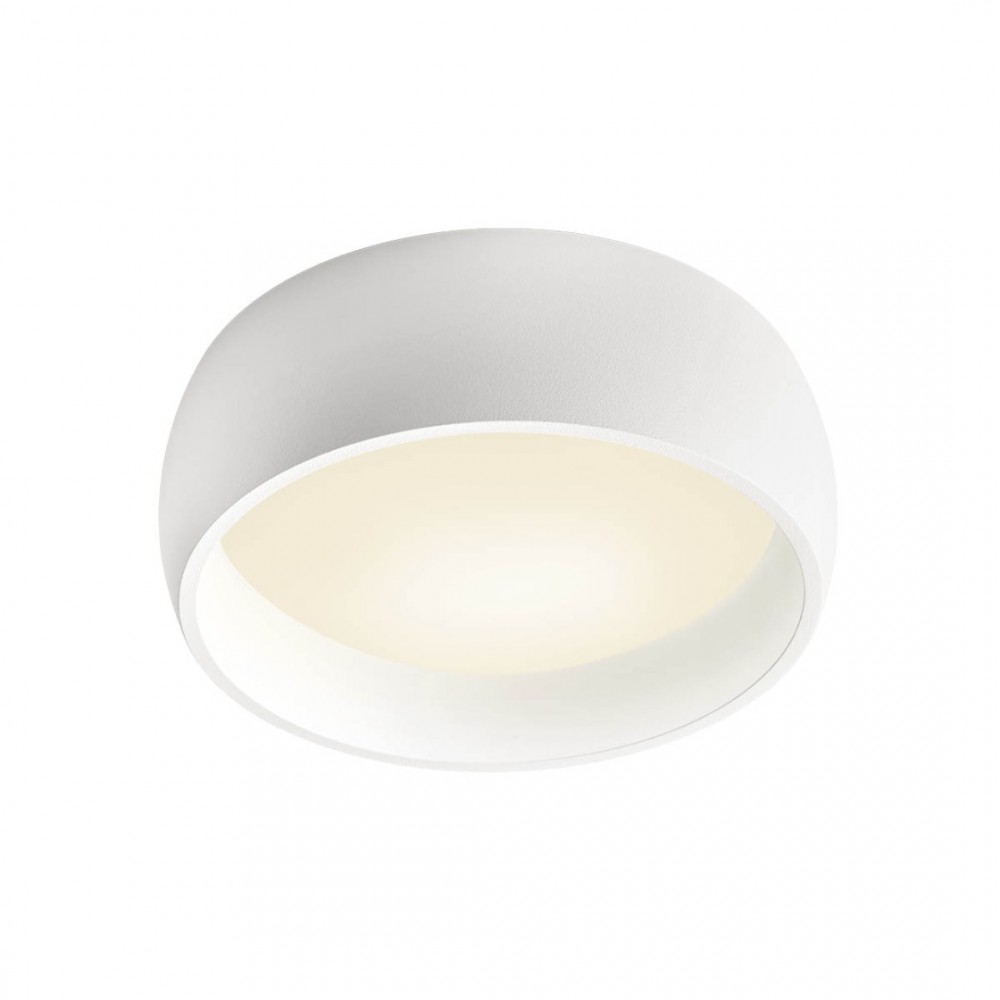 Ceiling lamp Poll, metal, sand white, dimmable, LED, 20W, 1318 lumens, warm white 3000K, D.15 cm