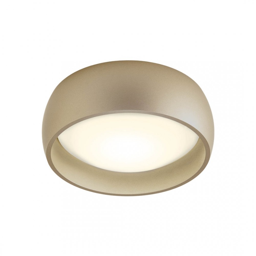 Ceiling lamp Poll, metal, silver coffee, dimmable, LED, 20W, 1318 lumens, warm white 3000K, D.15 cm