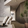 Ceiling lamp Poll, metal, brushed brown, dimmable, LED, 20W, 1318 lumens, warm white 3000K, D.15 cm