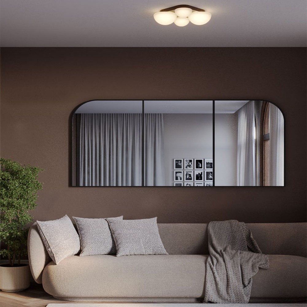 Ceiling lamp Redo Lumien, metal, sand black, LED CCT, 26W, 1299 lumens, warm white 2700K/3000K, L.36 cm