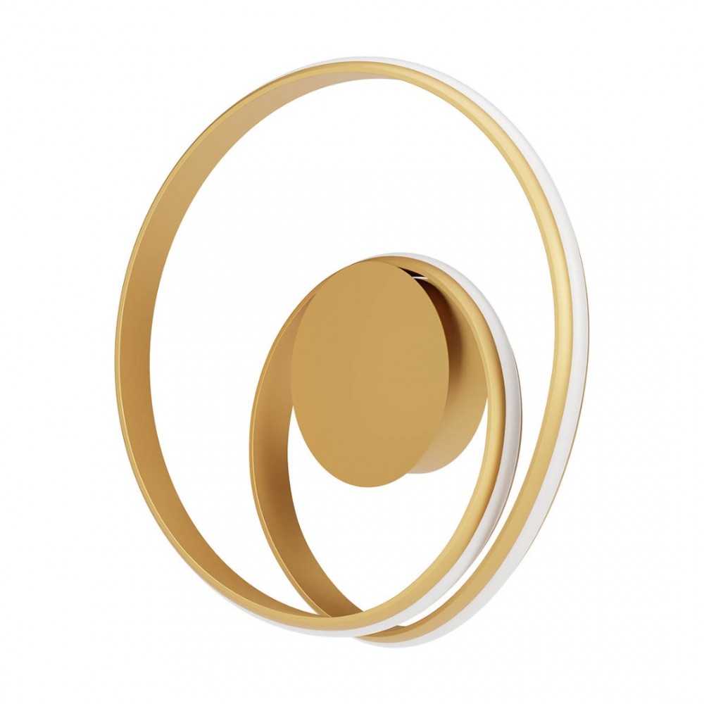 Ceiling lamp Redo Torsion, metal, matt gold, dimmable, LED CCT, 30W, 3286 lumens, 2700K/3000K/4000K, D.40 cm