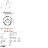 Suspension Redo Torsion, metal, sand black, dimmable, LED CCT, 40W, 4488 lumens, 2700K/3000K/4000K, D.56 cm