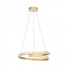 Suspension Redo Torsion, metal, matt gold, dimmable, LED CCT, 40W, 4488 lumens, 2700K/3000K/4000K, D.56 cm