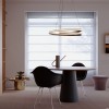 Suspension Redo Torsion, metal, matt gold, dimmable, LED CCT, 60W, 5762 lumens, 2700K/3000K/4000K, D.75 cm