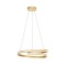 Suspension Redo Torsion, metal, matt gold, dimmable, LED CCT, 40W, 4488 lumens, 2700K/3000K/4000K, D.56 cm